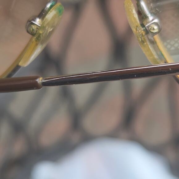 80s vintage aviator style eyeglass frames - Picture 6 of 9